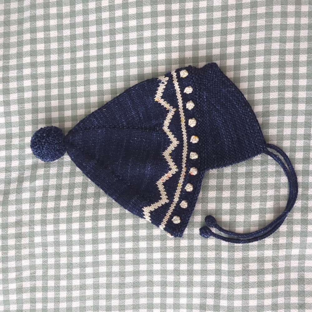 Misha and Puff Child Zigzag Garter Hat 2-4 year